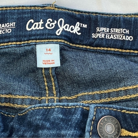 CAT & JACK STRAIGHT LEG JEANS 14 - Picture 3 of 7